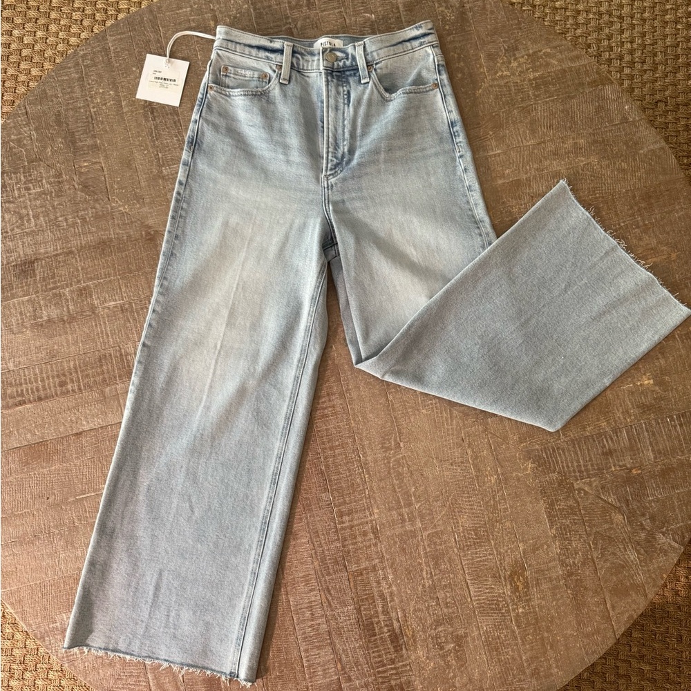 PISTOLA LANA CROP DENIM- BLASE WASH